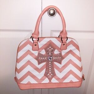 Rhinestone cross purse